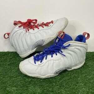 Nike Little Posite One 'USA Moon' White Blue Red DJ4024-001 Men Sz 5.5Y Women 7